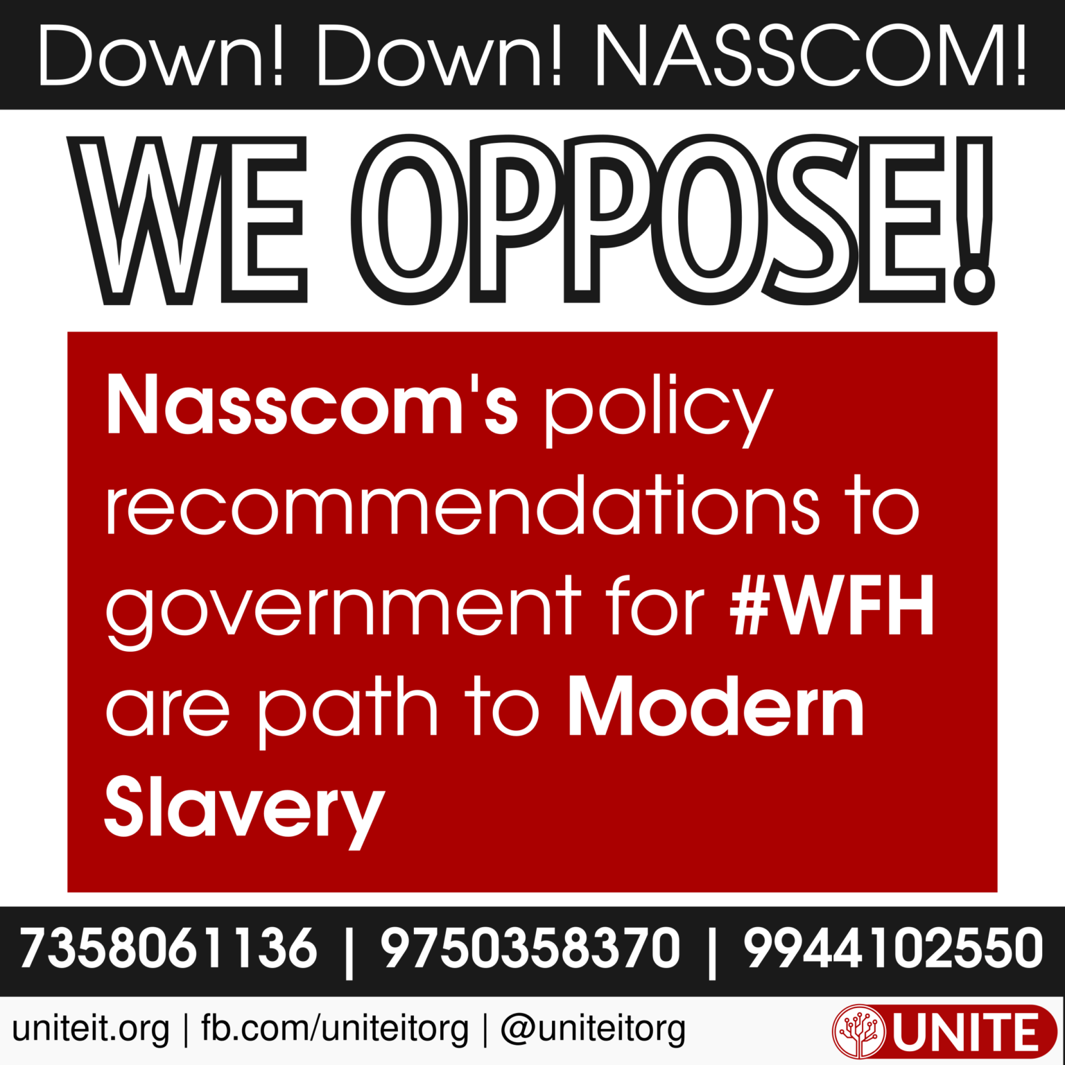 UNITE against NASSCOM