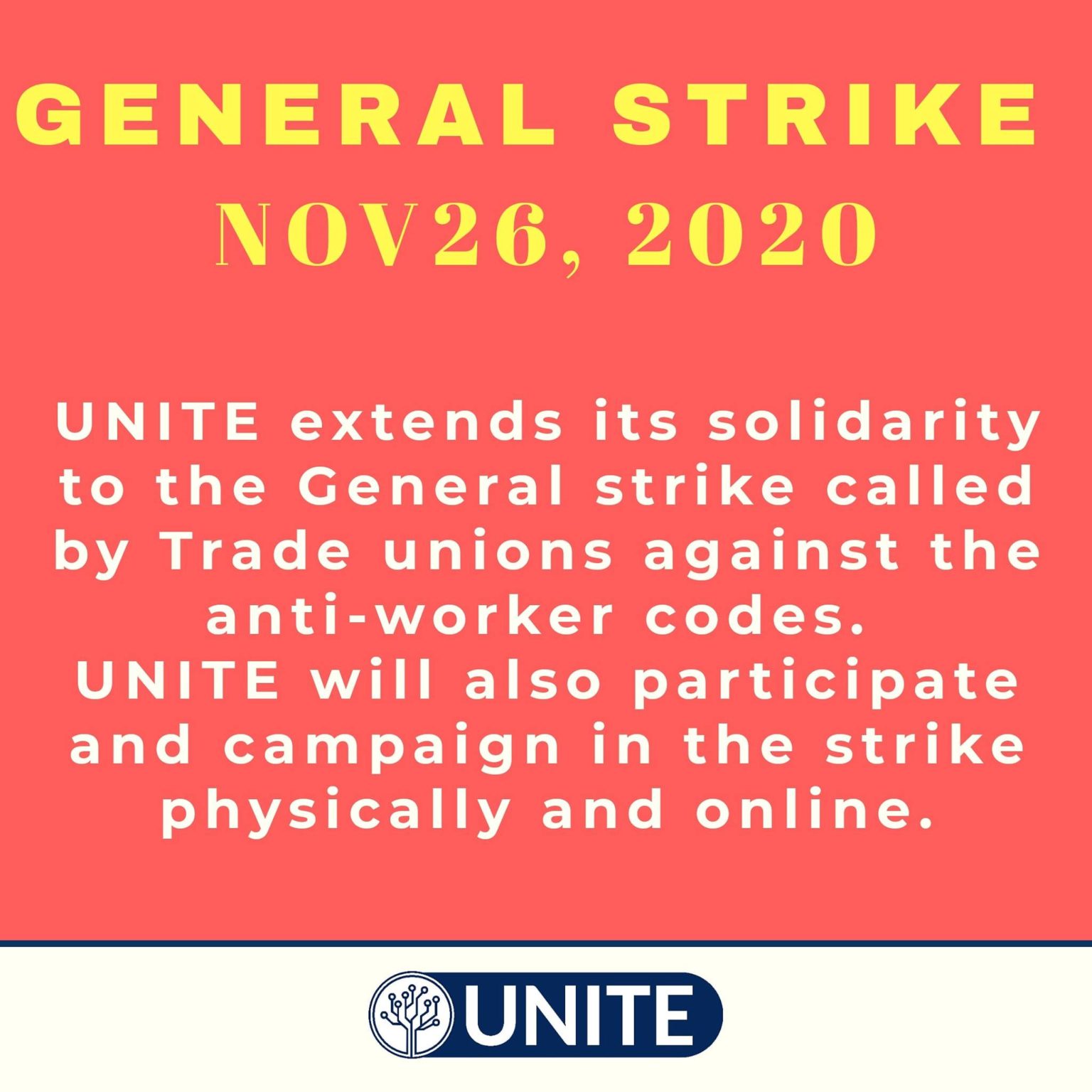 IT and ITES Employees extends solidarity to General Strike
