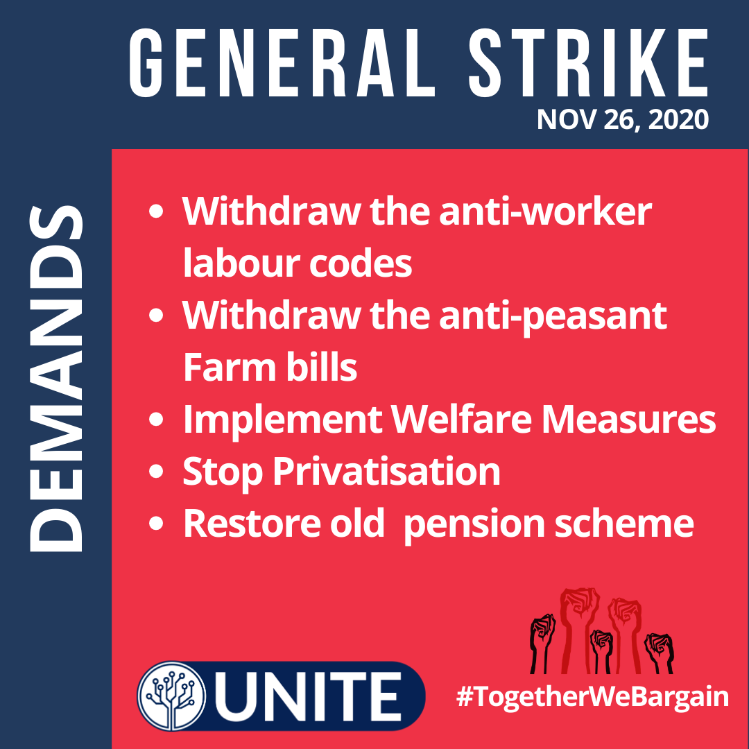 Demands of IT & ITES Employees in General Strike