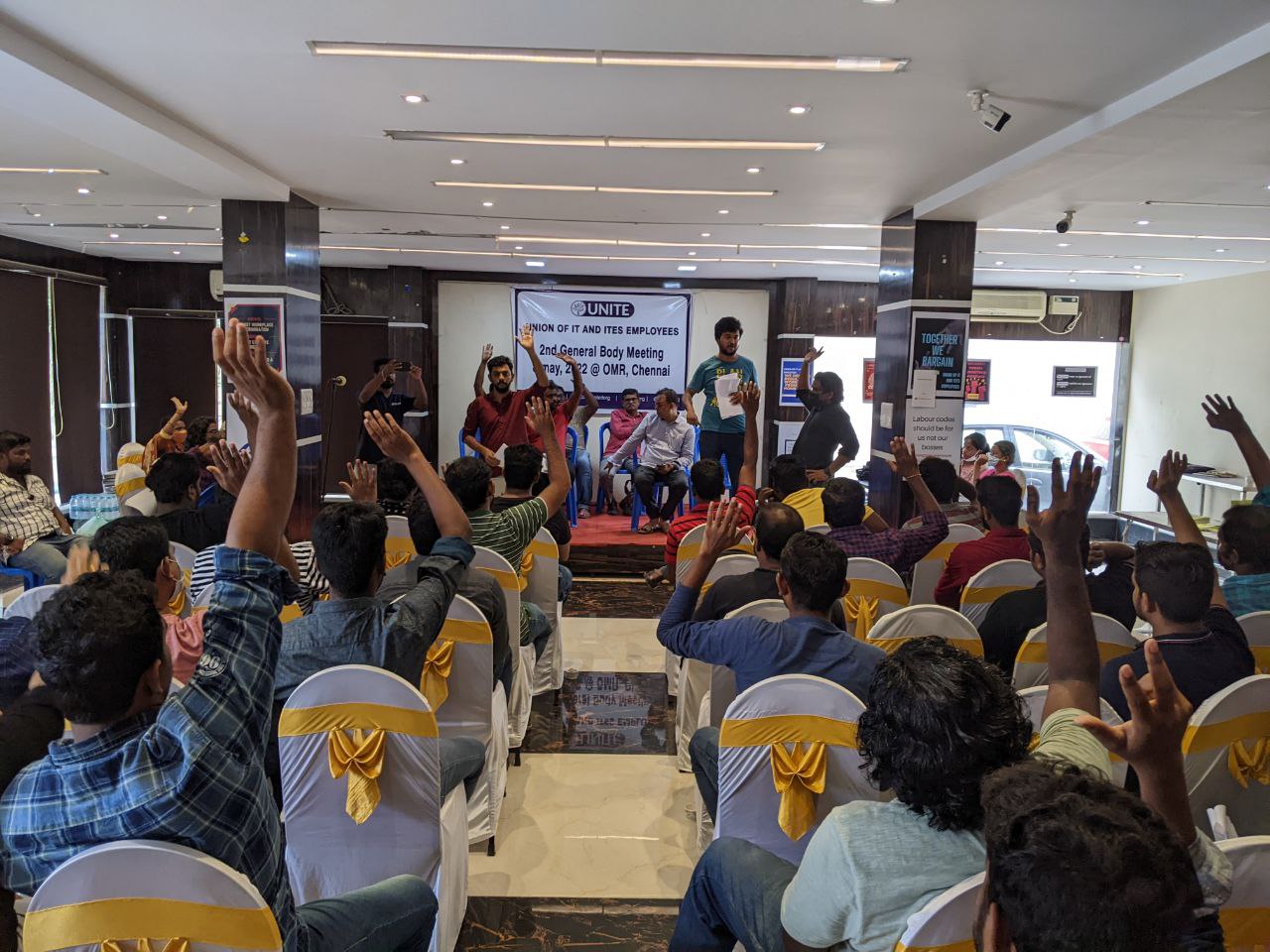 Union of IT and ITES Employees voting affiliation with Center of Indian Trade Unions (CITU)