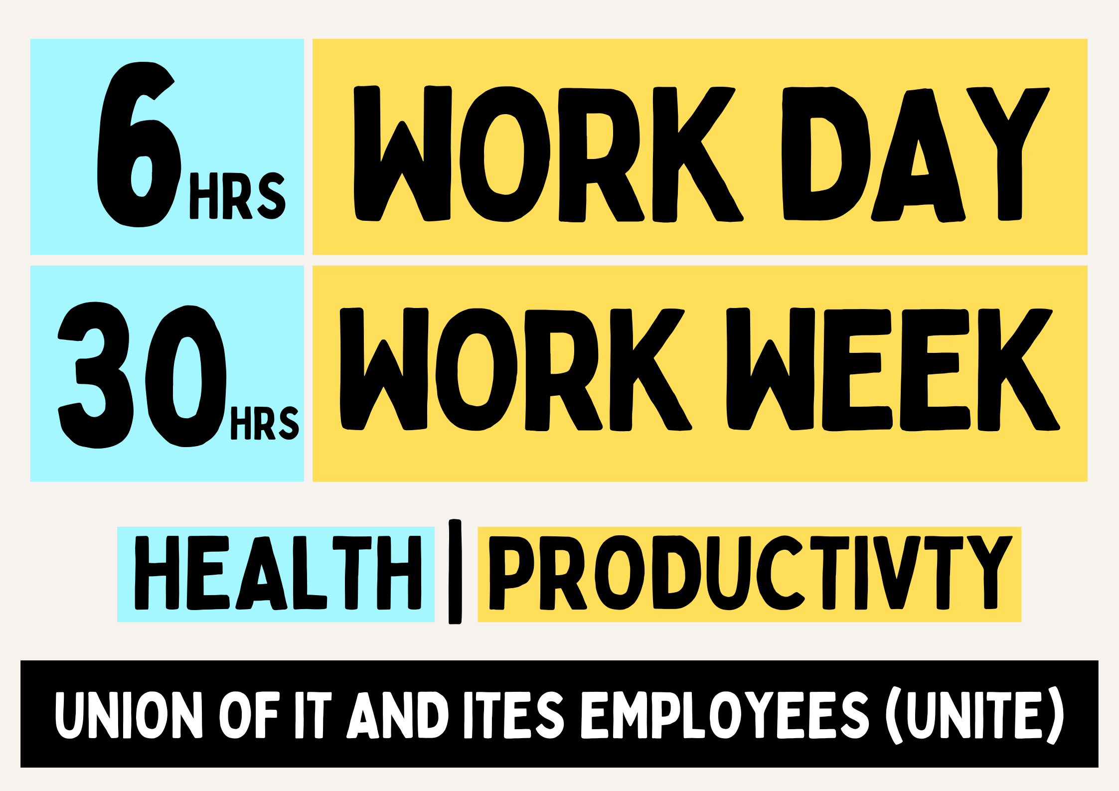 6 hrs work day, 30 hrs work week